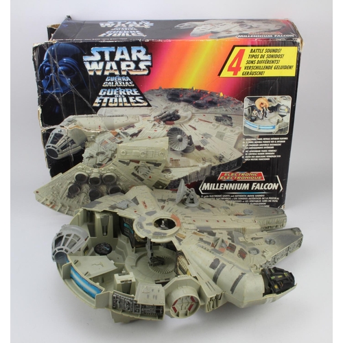 270 - Star Wars. Two boxed Star Wars vehicles, comprising Kenner Star Wars Power of the Force Electronic M... 