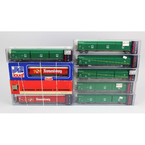 304 - Electrotren / Jouef. Nine boxed Electrotren & Jouef OO gauge wagons, including Electrotren 5507K (x4... 