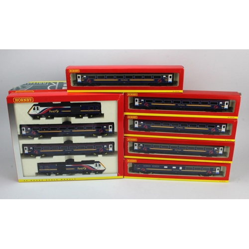 318 - Hornby. A Hornby boxed OO gauge 'Great Western High Speed train pack' (R2299)', together with five b... 