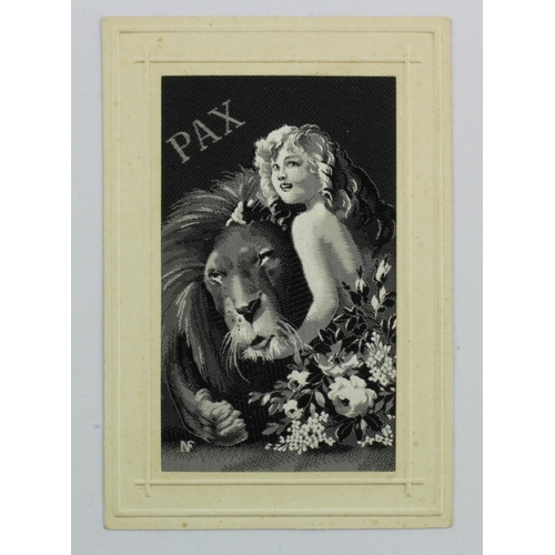 312 - Pax, small girl with lion, W.W.1 French publisher   (1)