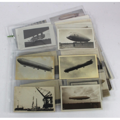 366 - Airships - 28x British Military postcards of R23 (2), R36, ZR2 (2), R33 Crash, R34 (2), R101 (3), Na... 