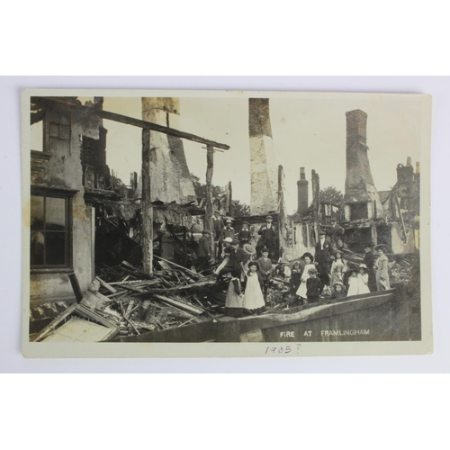 519 - Suffolk, Framlingham: RP of Fire at Framlingham 1905