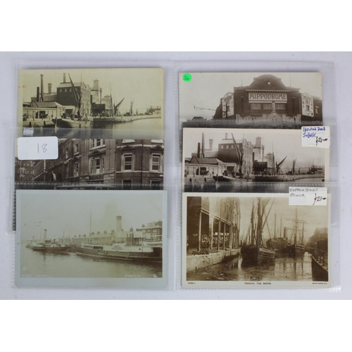 524 - Suffolk, Ipswich: RP inc Docks, trackless tram, Paddle Steamer, Hippodrome (6)