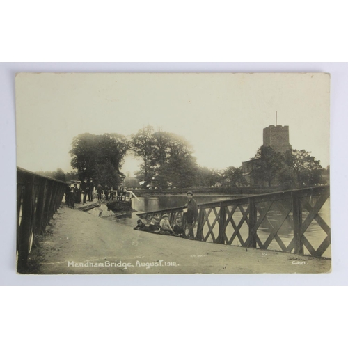 532 - Suffolk, Mendham: Damage to Mendham Bridge in 1912 floods RP-CANN.