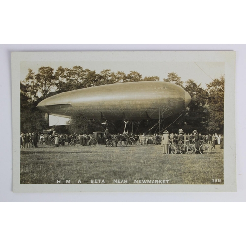 535 - Suffolk, Newmarket: Air balloon HMA Beta near Newmarket. RN-fine card.