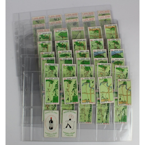 589 - Churchman - Can You beat Bogey at St Andrews, set of 54 cards (all bar 1 card are without overprint)... 