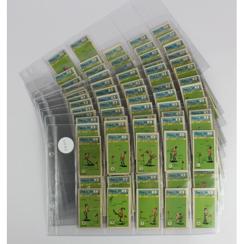601 - Imperial Tobacco Co, Canada - complete set of 127 Smokers Golf Cards, in pages, mainly G - VG cat va... 