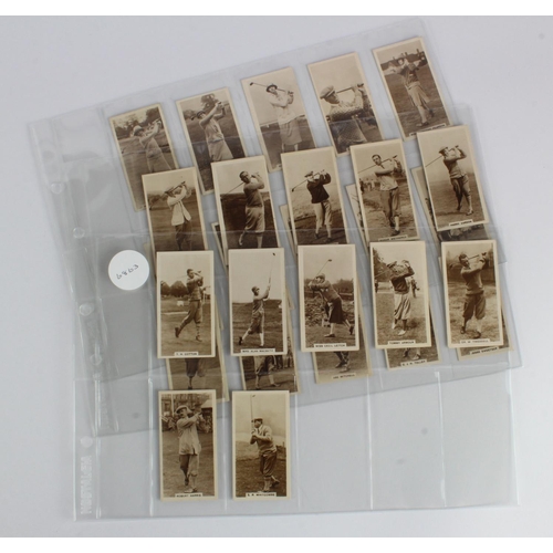 606 - Millhoff - Famous Golfers, complete set of 27 in pages, VG or better cat value £800