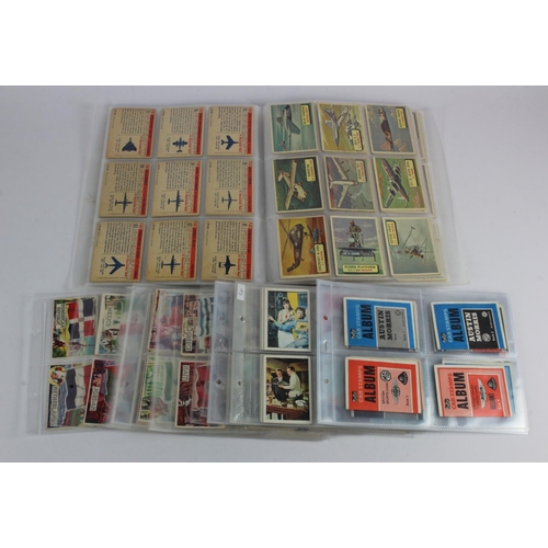 618 - A & BC Gum 5 complete sets in pages, Flags of the World (L), Planes (88mmx64mm), Car Stamps Album & ... 