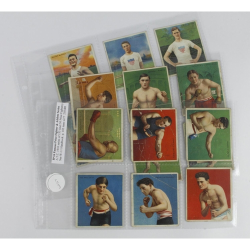 629 - American Tobacco Co - Champion Athlete & Prize Fighter Series, 15 cards (11 Prizefighters & 4 Athlet... 