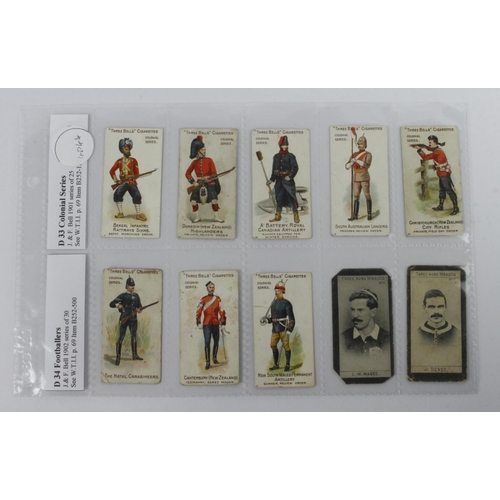633 - Bell - better odds, Colonial Series x 8 & Footballers x 2, only P - F but scarce, cat value £720