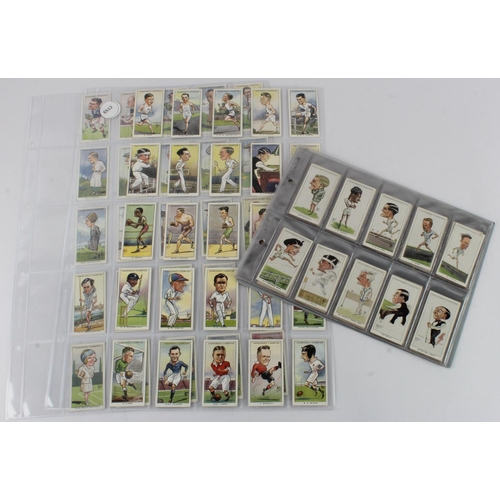 653 - Churchman - 2 complete sets, Sporting Celebrities (in large pages) & Men of the Moment in Sport, (se... 