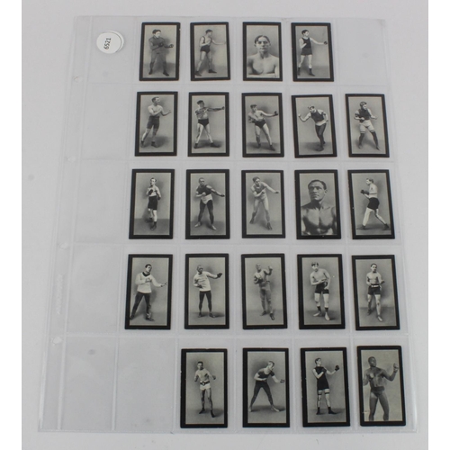 658 - Cohen Weenen - Famous Boxers (green back), part set 23/25 in large page (missing no.5 & 21) VG - VG+... 