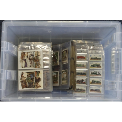 681 - Crate containing approx 74 complete sets in pages, all issued by Will's, better items noted, mainly ... 