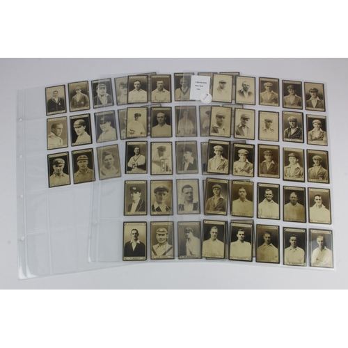 690 - Cricket - Will's Australian issue, Cricketers (plain back) set of 63, 1924 issue, in pages mainly G ... 