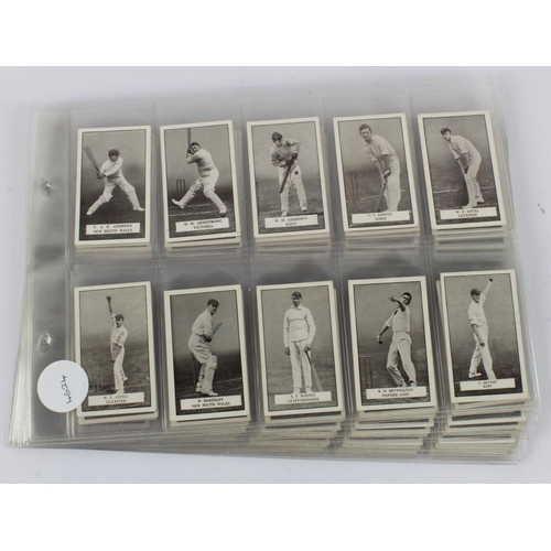 697 - Cricket, Gallaher's, Famous Cricketers, complete set in pages, G - VG   cat value £400