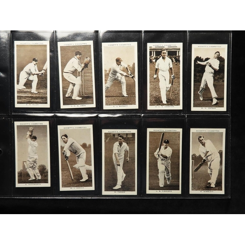 698 - Cricket, Hignett, Prominent Cricketers of 1938, complete set in pages   G - VG (Bradman VG)   cat va... 