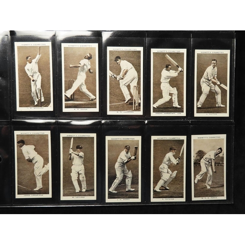 698 - Cricket, Hignett, Prominent Cricketers of 1938, complete set in pages   G - VG (Bradman VG)   cat va... 