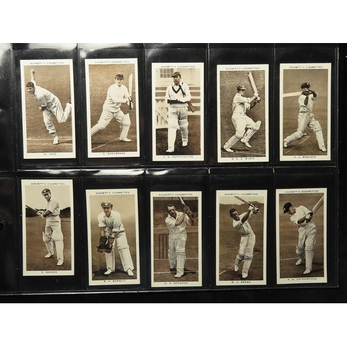 698 - Cricket, Hignett, Prominent Cricketers of 1938, complete set in pages   G - VG (Bradman VG)   cat va... 