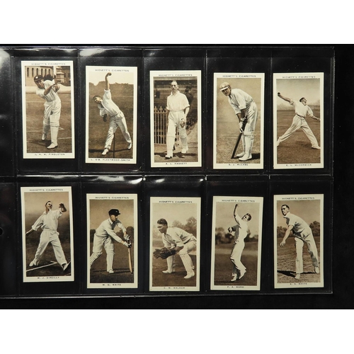 698 - Cricket, Hignett, Prominent Cricketers of 1938, complete set in pages   G - VG (Bradman VG)   cat va... 