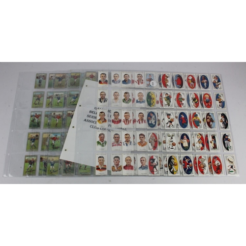 718 - Football - collection of 3 complete sets contained in large pages, sets are - Ogden (AFC Nicknames),... 