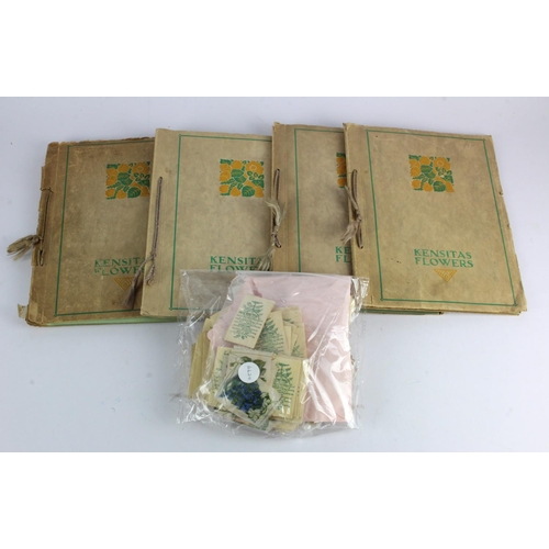 736 - Kensitas Flowers, 4 official albums containing quantity of cards (appears to be at least 1 set inclu... 