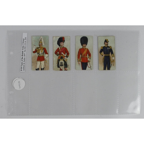 741 - Lambert & Butler - Types of the British Army (Viking Cigarettes), complete set, G or better cat valu... 