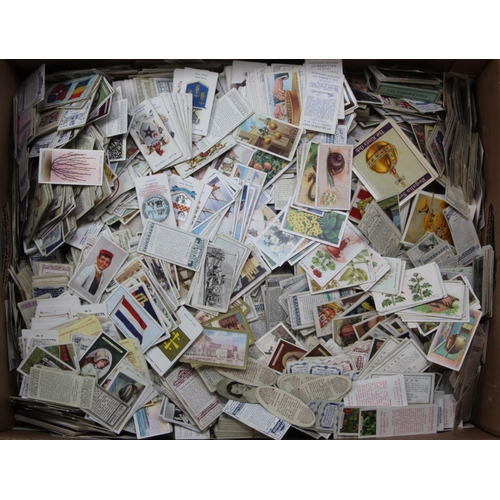 747 - Large banana box packed with loose, mostly Cigarette card odds  (Qty)  Heavy  (Buyer collects