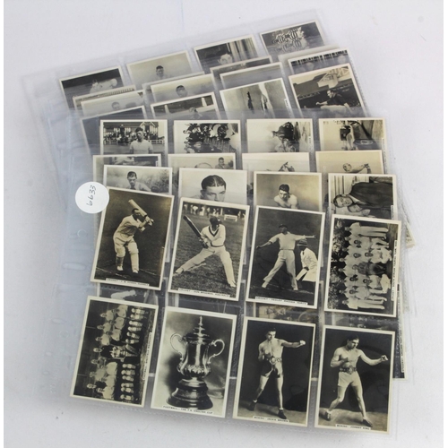 794 - Pattreiouex - Sporting Events & Stars, complete set in pages (Jones, Bradman, Louis, etc) EXC cat va... 