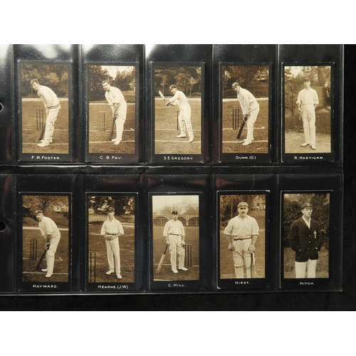 807 - Smiths, Cricketers, complete set in pages, VG   cat value £1350