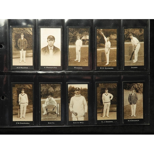 807 - Smiths, Cricketers, complete set in pages, VG   cat value £1350