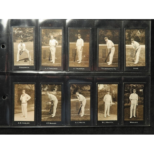 807 - Smiths, Cricketers, complete set in pages, VG   cat value £1350