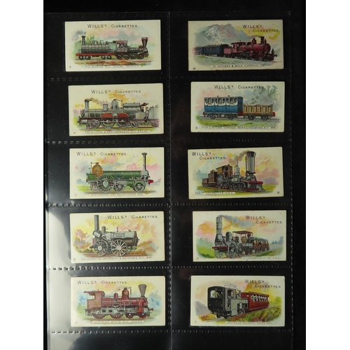 837 - Will's - Locomotives & Rolling Stock (no clause) complete set in pages + additional 7 cards, mainly ... 