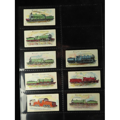 837 - Will's - Locomotives & Rolling Stock (no clause) complete set in pages + additional 7 cards, mainly ... 