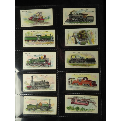 837 - Will's - Locomotives & Rolling Stock (no clause) complete set in pages + additional 7 cards, mainly ... 