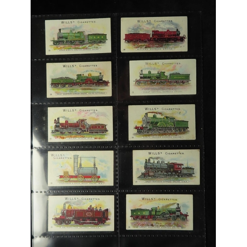 837 - Will's - Locomotives & Rolling Stock (no clause) complete set in pages + additional 7 cards, mainly ... 