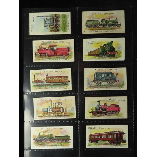 837 - Will's - Locomotives & Rolling Stock (no clause) complete set in pages + additional 7 cards, mainly ... 