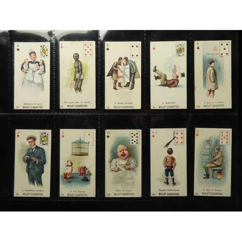 845 - Will's, Double Meaning (P/C inset) complete set in pages G - VG cat value £520