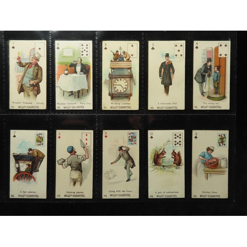 845 - Will's, Double Meaning (P/C inset) complete set in pages G - VG cat value £520