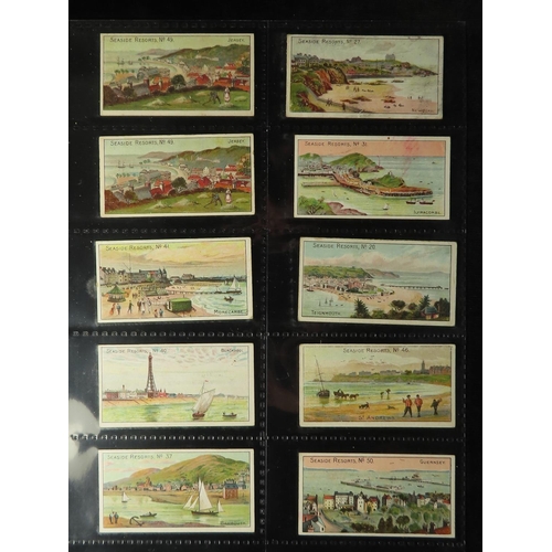 848 - Will's, Seaside Resorts, complete set of 50 + 30 additional varied backs, mainly VG cat value £1340 ... 