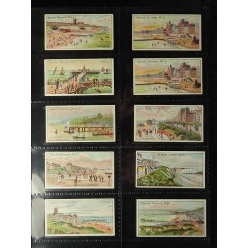 848 - Will's, Seaside Resorts, complete set of 50 + 30 additional varied backs, mainly VG cat value £1340 ... 