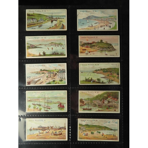 848 - Will's, Seaside Resorts, complete set of 50 + 30 additional varied backs, mainly VG cat value £1340 ... 