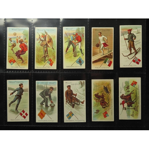 852 - Will's, Sports of All Nations, complete set in pages, VG - VG+ cat value £660