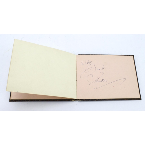 876 - Autograph Album. An album containing several signatures, including Harpo & Chico Marx, Frank Sinatra... 