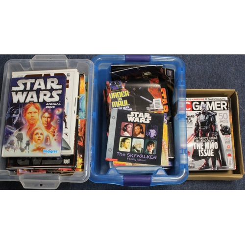 914 - Star Wars. Two crates of Star Wars related hardback & softback books (buyer collects)