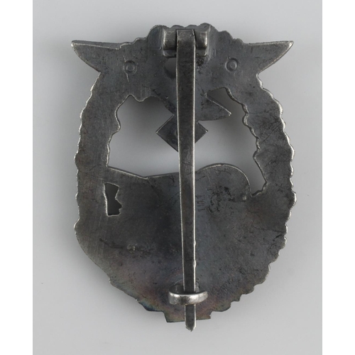 171 - German 3rd Reich Luftwaffe Tank Assault Badge '50', no maker mark