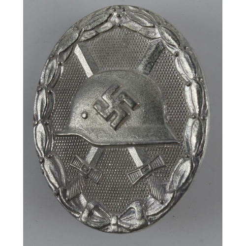 191 - German 3rd Reich Silver Wound Badge. Ldp Numbered L/56 For Robert Hauschild-Pforzheim.