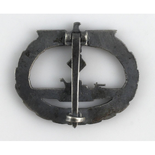 199 - German 3rd Reich U-Boat Badge, maker marked 'Munchen 9'.