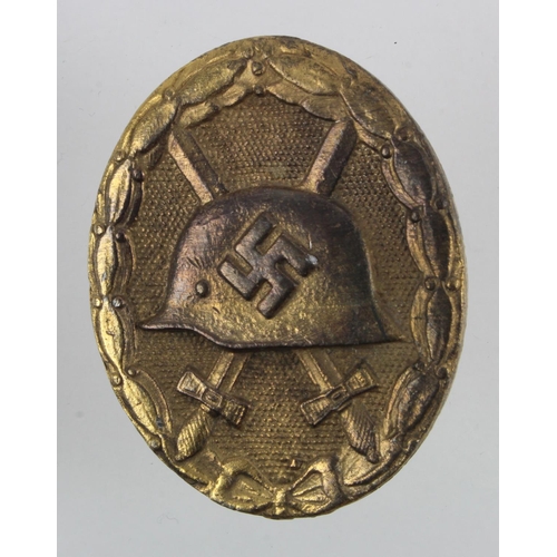 238 - German Gold Wound badge, maker 30 marked.