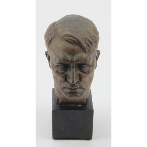 242 - German Hitler Table top bust, signed.